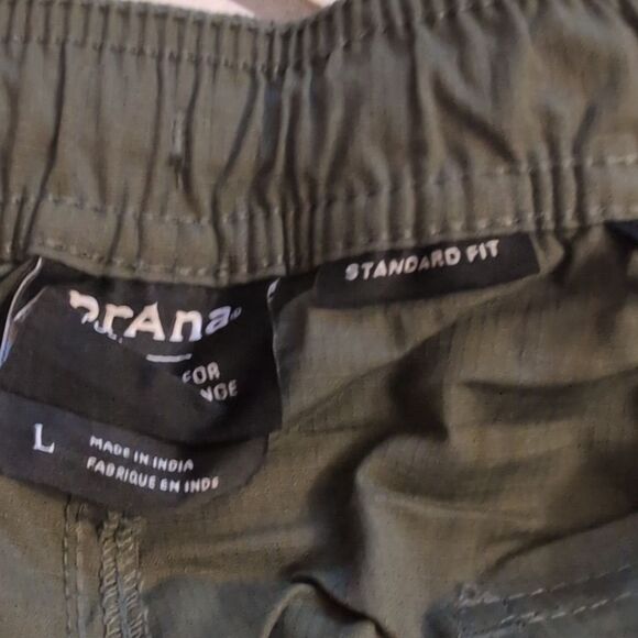 NWT Prana Double Peak E-Waist Shorts In Cargo Green Size L - Picture 9 of 11